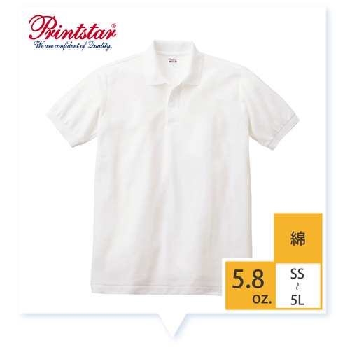 ♫[ 141-NVP ]5.8oz./綿100%/ T/Cポロシャツ(ポケット無し)/11色