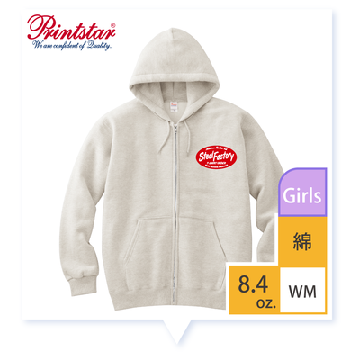 [ 217-MLZ ](Girls)8.4oz./綿100%/ ジップアップライトパーカー/16色